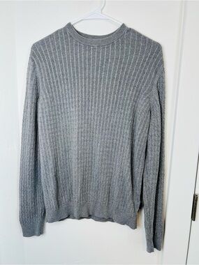 BOSS Hugo Boss men’s slim-fit sweater gray L